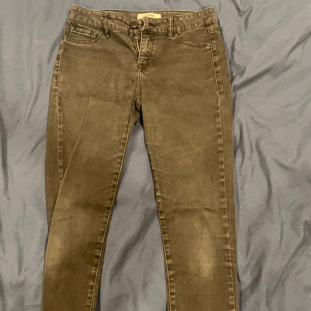 Black high rise skinny jeans